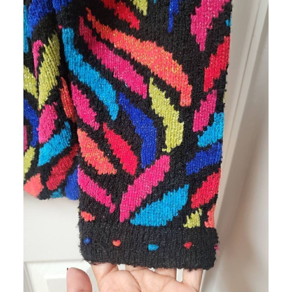 Design Options Funky Colorful Sweater S - Picture 7 of 8